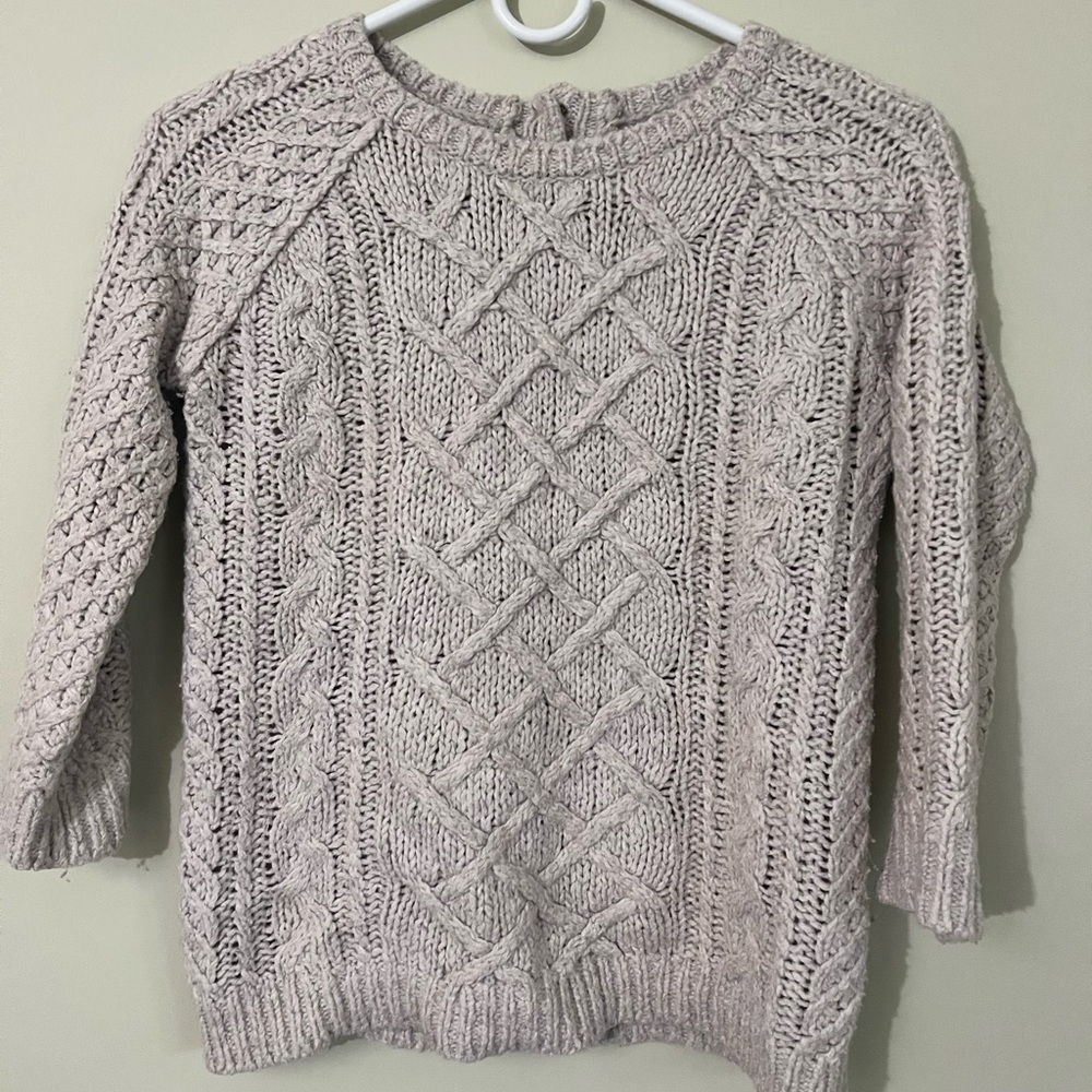 LOFT  gray sweater